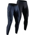 thumbnail image 1 of 2 Pack Men's Compression Pants Athletic Leggings with Pocket，XXL, 1 of 5