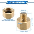 thumbnail image 6 of Unique Bargains Pressure Washer Connector Fitting G1/2" to M14x1.5 Male and Female Hose Adapter Accessories Brass, 6 of 6