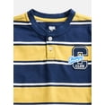thumbnail image 5 of Wonder Nation Toddler Boys Embroidered Graphic Henley Tee with Short Sleeves, Sizes 12M-5T, 5 of 6