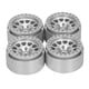 thumbnail image 2 of Neumáticos de rueda de goma de 8 piezas piezas de repuesto HSP 1/0 Rc, naranja y plateado Yotijar Llantas Beadlock Wheels, 2 of 10