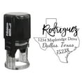 thumbnail image 5 of Printtoo Self Inking Round Custom Address Return Rubber Stamp Texas Map Personalized Stamper Gift Idea, 5 of 6