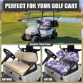 thumbnail image 4 of HUIACONG Purple Camouflage Print Universal Golf Cart Blanket Seat Covers for EZGO TXT RXV Golf Cart Bench Seat, Soft Machine Washable Golf Cart Seat Covers 2 Pack, 4 of 7