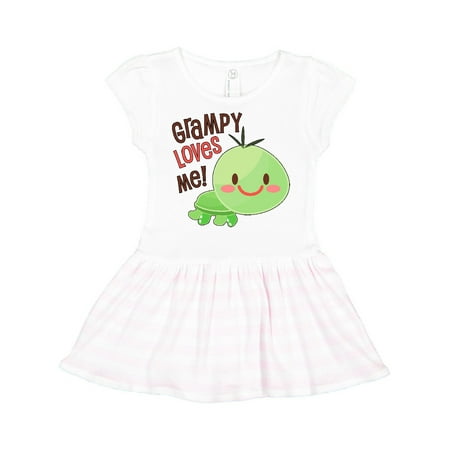 

Inktastic Grampy Loves Me- cute turtle Gift Toddler Girl Dress