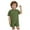 A117-Green, variant on Toddler Boy Clothes Set Summer Short-Sleeve Shirt & Elastic Waist Shorts Set(Grey,3-4 Years)