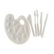 thumbnail image 4 of 6 piezas de pintura Bandeja de mezcla Paleta PP Juego de cuchillos Profesional Reutilizable Diferentes formas Bandejas de pintura DIY Cuchillos de, 4 of 9