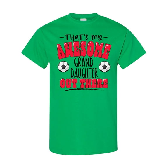 Inktastic That's My Awesome Granddaughter out There with Soccer Balls T-Shirt