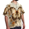 thumbnail image 2 of Butterfly Fission Diagram Men's Short Sleeve Poplin Shirt, Casual Printed Button Down, Summer Beach Hawaiian Shirts, Unisex, 2 of 6