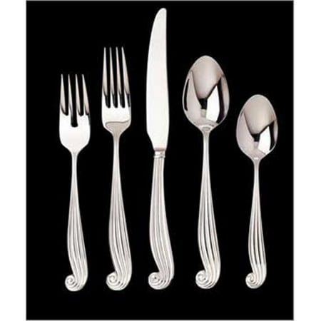 

Ginkgo 079914-44005-9 LaMer 5 Piece Place Setting - 18-10 Stainless Steel - All Bright Finish