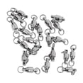 thumbnail image 4 of relayinert 20Pcs Heavy Duty Ball Bearing Swivel Rings Sea Fishing 4# Solid Saltwater Silver 2#, 4 of 6