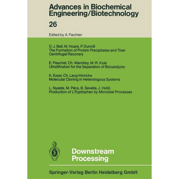 Advances in Biochemical Engineering & Bi Downstream Processing, (Paperback)