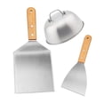 thumbnail image 4 of simhoa Griddle Accessories Kit Kitchen Gadget BBQ Spatulas for Camping Steak Baking 3 Piece, 4 of 8