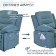 thumbnail image 6 of Massage Recliner,Power Lift Chair for Elderly with Adjustable Massage and Heating Function,Recliner Chair with Infinite Position and Side Pocket - Blue, 6 of 7