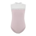 thumbnail image 3 of TTAO Toddler Girls Sleeveless Bodysuit Tumbling Biketards Dance Unitard Gymnastics Ballet Leotard Light Pink 11-12, 3 of 5