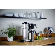 Moccamaster CDT Manual-Adjust Drip-Stop Coffee Maker (60 oz Thermal Carafe) | Brushed Silver