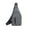 🔥 Gray_New#678, variant on Mens Crossbody Chest Bag with Multiple Pockets Water Leather Shoulder Sling for Outdoor Travel and Everyday Essentials Fits Tablet Adjustable Strap Earphone Port Lightweight