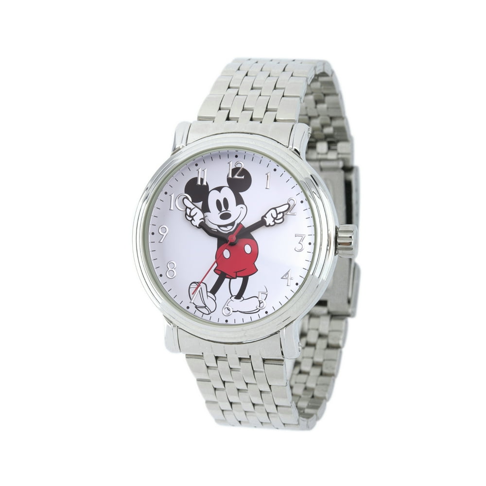Disney Disney Mickey Mouse Women's Silver Vintage Alloy Watch, 1Pack