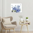 thumbnail image 3 of Blue Floral Wall Art for Bathroom Watercolor Flower with Green Leaf Plant and Butterfly Canvas Wall Art Country Wildflower Framed Wall Art for Living Room Bedroom Office Decor,12L X 16W inches, 3 of 6