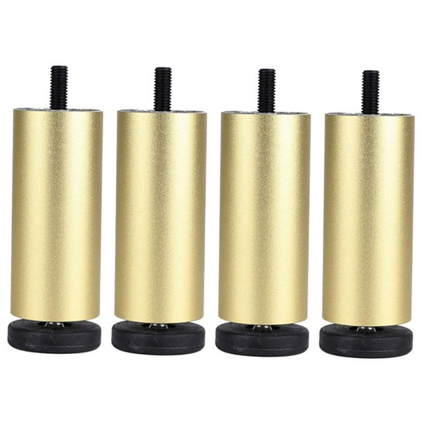 Patas de sofá ajustables de aleación de aluminio Perfecl para muebles Dorado 15cm