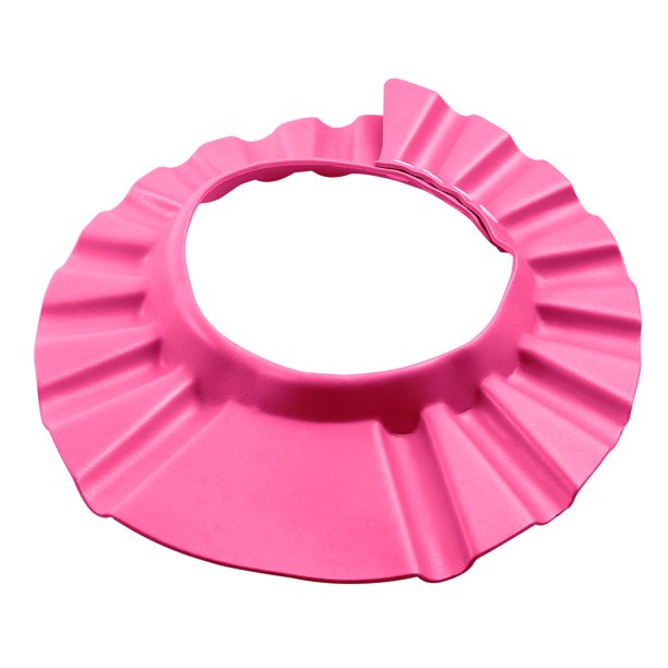 BESTOMZ Gorro ajustable para ducha y champú para bebé, protector de cabello, sin almohadillas para los oídos (rosa)