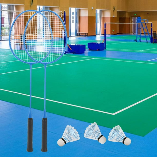 2 uds raqueta de bádminton volante de bádminton equipo de bádminton tenis portátil Azul Sharpla Raquetas de bádminton