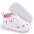thumbnail image 3 of Zapatos De Bebé Niña Encaje Floral Bordado Suave Elástico Vendaje Zapatos De Bebé Para Diario Eigraketly BA001403-04, 3 of 6