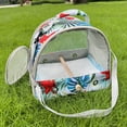 thumbnail image 4 of Halinfer Small Bird Travel Carrier Cage, Portable Transparent Carry Bag with Perch for Parrot Budgies Parakeet, 4 of 5