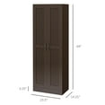 thumbnail image 3 of Living Room Cabinets HOMCOM 69" Tall Storage Cabinet with Movable Storage Shelves, Modern Style Pantry Cupboard Cabinet with Soft Close Doors, Coffee,Metal Cabinets, 3 of 9