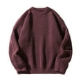 thumbnail image 3 of Chiccall Mens Crew Neck Sweaters Ribbed Knit Sweater Winter Warm Thick Casual Loose Pullover Sweater, 3 of 6