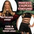 thumbnail image 2 of UNDERWRAPS Women's Black Ninja Costume - Sexy Assassin Outfit, Adult Cosplay Costume, Festival Outfits, Couples Costumes, Halloween Dress Up, 2 of 7
