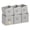 Gray, variant on Aokeyee Storage Cubes,11-Inch Cube Storage Bins,6 Pack Fabric Foldable Collapsible Bins with Handles for Organization, Closet, Shelves, Offices, Toys,Gray