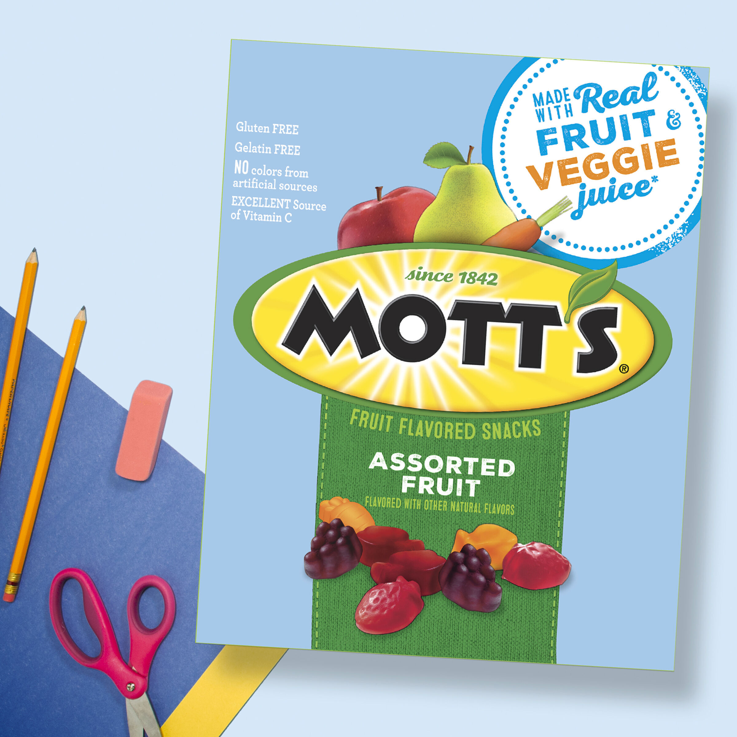 Mott's Fruit Flavored Snacks, Assorted Fruit, Pouches, 0.8 oz, 90 ct - image 5 of 9