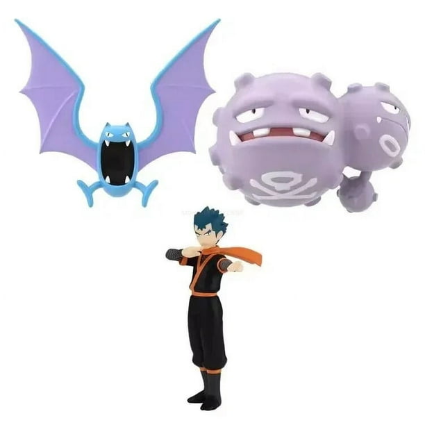 En Stock Original Bandai Pokemon escala mundo Koga Golbat Weezing Kyou Golbat Matadogas figuras de Anime modelo colección juguetes de muñecas