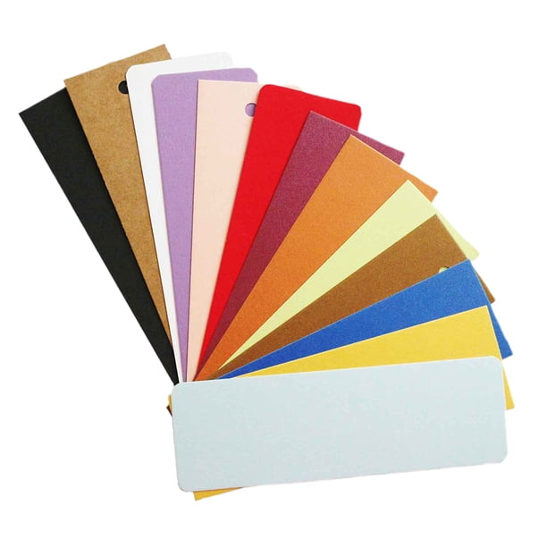 Marcador de 50 piezas Marcador de papel Kraft colorido Marcador de Kraft en blanco Marcadores de dibujo a mano DIY