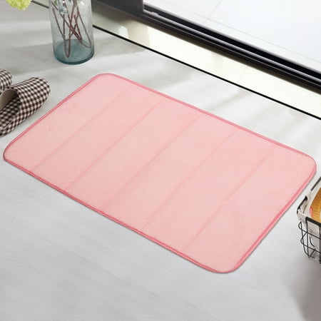 6Pcs Pink Absorbent Soft Memory Foam Rug Bath Mat Bathroom Bedroom Non-slip Mats Shower Carpet Non-slip 40cmx60cm
