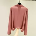 thumbnail image 2 of GigrtiJin Womens Long Sleeve Basic Tops Mock Turtleneck Solid Color Blouse Lightweight Casual Comfy Loose Shirts, 2 of 3