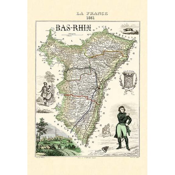 Bas-Rhin- Fine Art Canvas Print (20" x 30")