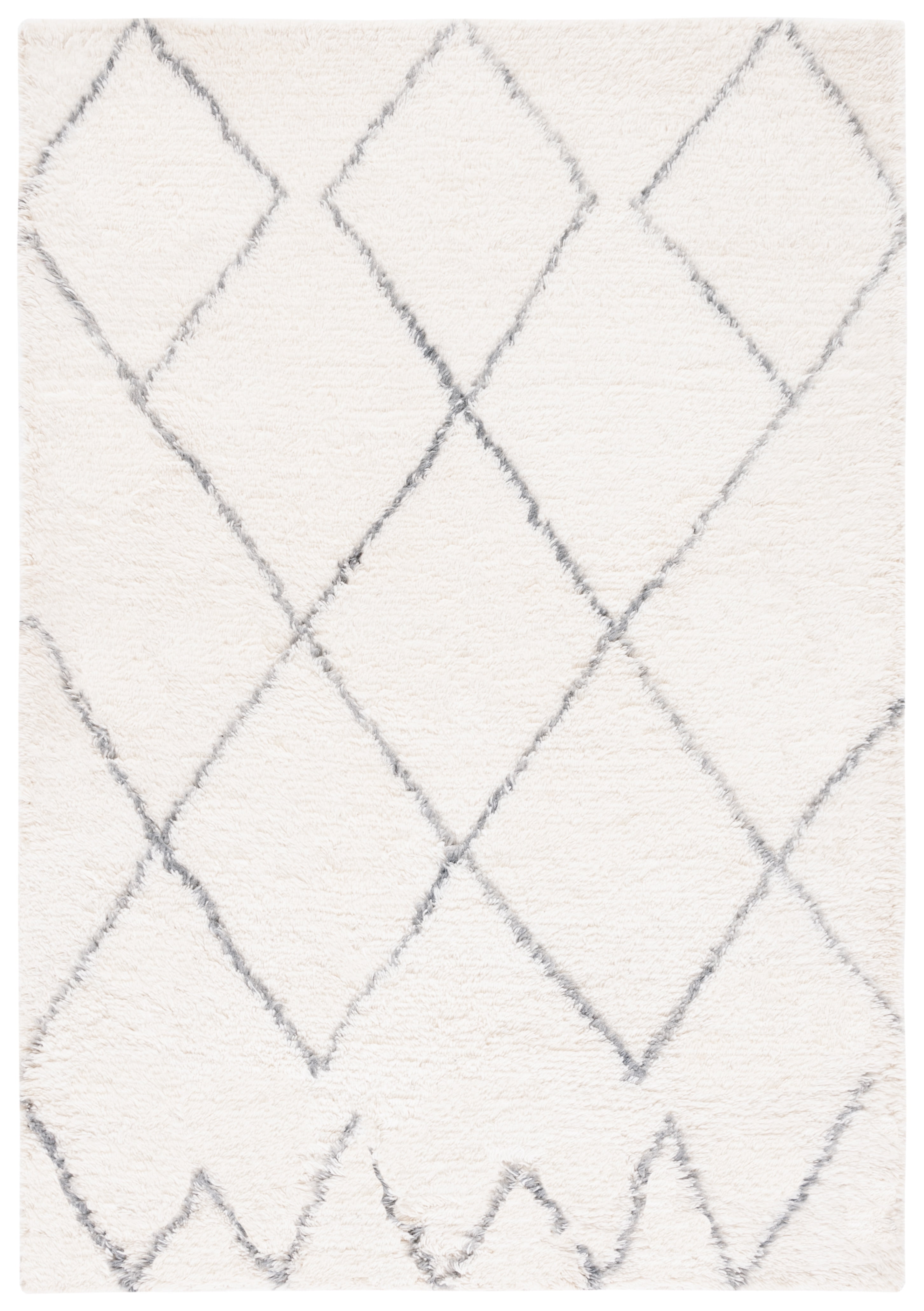 Safavieh Kenya Marnie Diamond Area Rug, Ivory/Gray, 8' x 10'