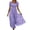 Light Purple, variant on Bxsruta Womens Maxi Dresses Square Neck Puff Sleeve Smocked Flowy Casual Sundress