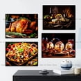 thumbnail image 4 of Póster de lienzo con impresión de arte de pared minimalista moderno escandinavo, comida de cocina, carne, filete, sushi, hamburguesa, decoración para el hogar, dormitorio y sala de estar, 4 of 5
