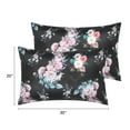 thumbnail image 5 of Unique Bargains Satin Pillow Cases Set of 2 Cooling Pillow Covers Queen Black, 5 of 8
