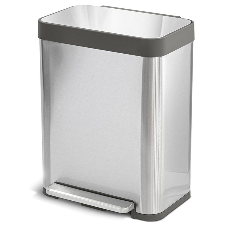 13 Gallon Slim Kitchen Trash Can with CLEANAURA, 50 Liters — Home