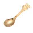 thumbnail image 1 of Baby Cartoon Giraffe Stainless Steel Spoon Polished Soup Dinner Spoon Tableware (Golden), 1 of 1