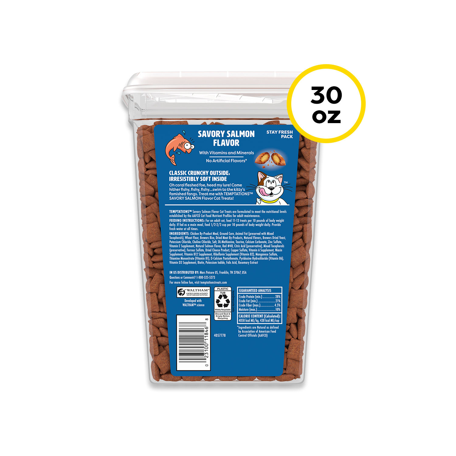 Temptations Classic Savory Salmon Flavor Cat Treats, 30 oz photo 5