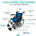thumbnail image 3 of Silla de Ruedas Ancho del asiento: 50.5 cm | Descansa Brazos y Reposapies Abatible | Doble Freno | Cinturon de Seguridad | Aluminio | Respaldo abatible |, 3 of 10