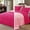 Hot Pink/Blush Pink, variant on Exclusivo Mezcla Lightweight Reversible 3-Piece Comforter Set All Seasons, Down Alternative Comforter with 2 Pillow Shams, Queen Size, Hot Pink/ Blush Pink