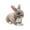 Gray, variant on YATAV Realistic Dutch Rabbit Stuffed Animal - Lifelike Detail - Cherished Companionship - Birthday Christmas Gift - Gray 8 Inches