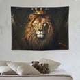 thumbnail image 4 of ONETECH  The Lion Tapestry: Religious Scripture Décor And Christian Gift, Featuring The Lion Of Judah, For Bedroom, Living Room, Dorm, Or Home Décor Backdrop, 4 of 7