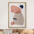 thumbnail image 5 of IDEA4WALL Framed Canvas Wall Art Pastel Pink & Gray Watercolor Polygon Abstract Digital Art Nordic Multicolor Boho Print Minimal Contemporary for Living Room, Bedroom, Office - Natural 16"x24", 5 of 5