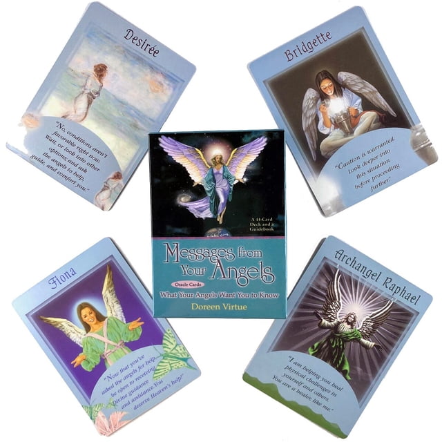 Cartas de oráculo de Los Ángeles Del Amor en español, juego de mesa de fiesta de ocio, adivinación de La Fortuna, baraja de Tarot con guía en PDF Fivean unisex