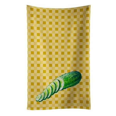 

Cucumber on Basketweave Kitchen Towel